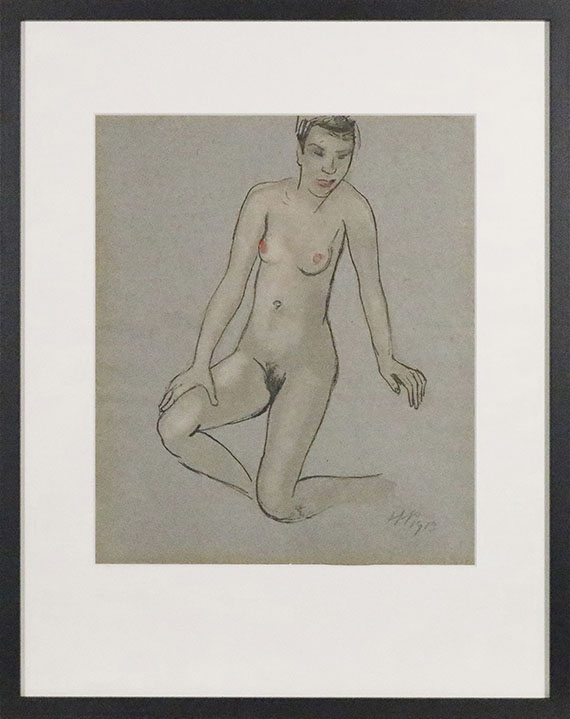 Hermann Max Pechstein - Knieender Akt - Frame image
