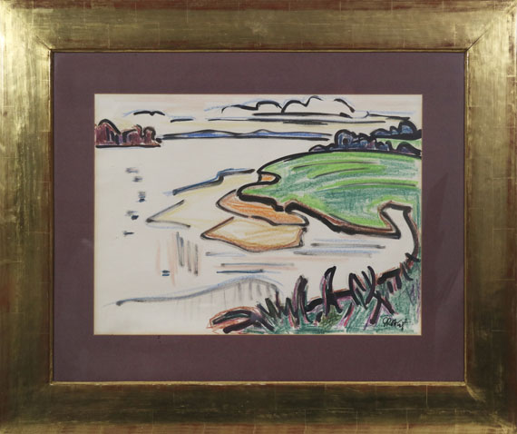 Karl Schmidt-Rottluff - Buchtausläufer nach Westen - Frame image