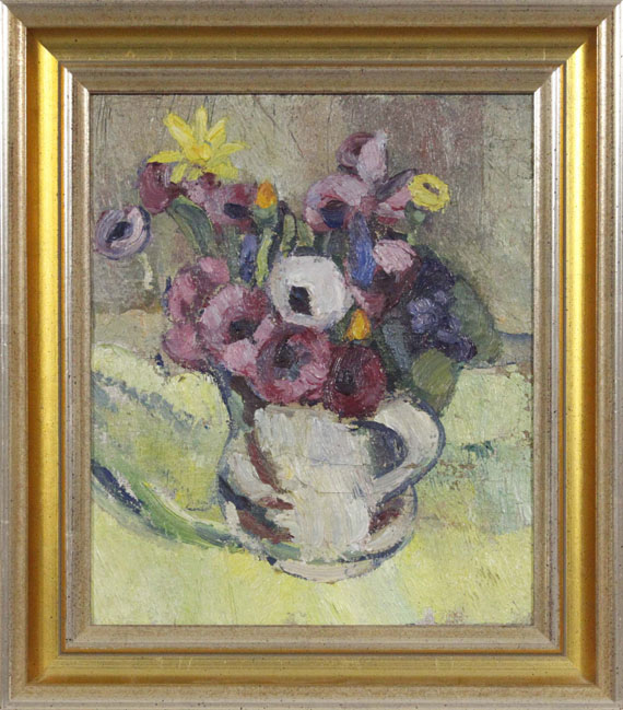 Maria Caspar-Filser - Kleiner Blumenstrauß (Anemonen) - Frame image