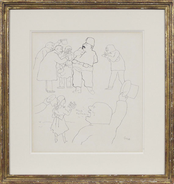 George Grosz - Hoch Tatarin - Frame image