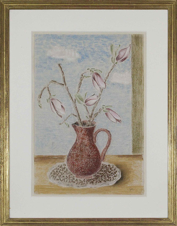 Bruno Goller - Stillleben mit Magnolien - Frame image