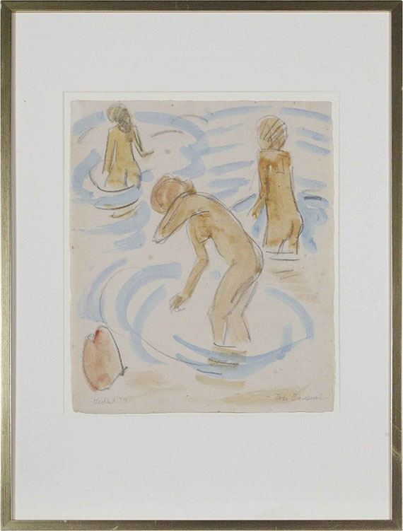 Erich Heckel - Drei Badende - Frame image