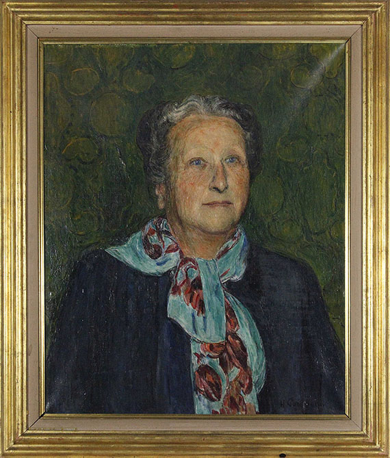 Hans Purrmann - Bildnis Rosette Surbeck - Frame image