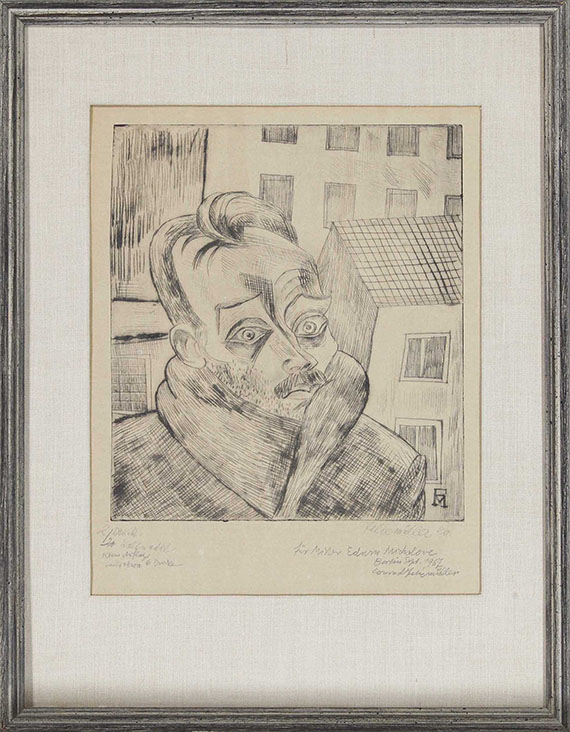 Conrad Felixmüller - Der Arbeitslose (Max John) - Frame image