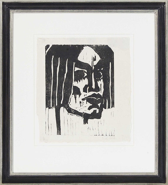 Emil Nolde - Frauenkopf III - Frame image