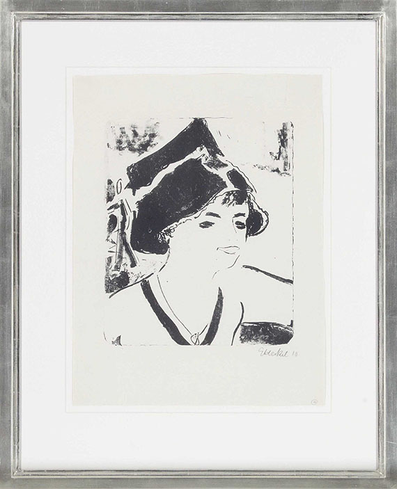 Erich Heckel - A Girl - Frame image