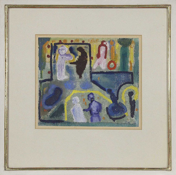 Ida Kerkovius - Ohne Titel (Häuser mit Figuren) - Frame image