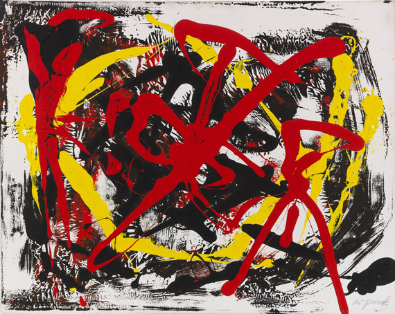 A. R. Penck (d.i. Ralf Winkler) - Ohne Titel (Aus der Serie: Pentagon)