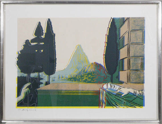 Andy Warhol - Details of Renaissance Paintings (Leonardo da Vinci, The Annunciation, 1472) - Frame image
