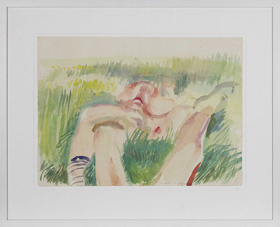 Maria Lassnig - Im Garten - Frame image