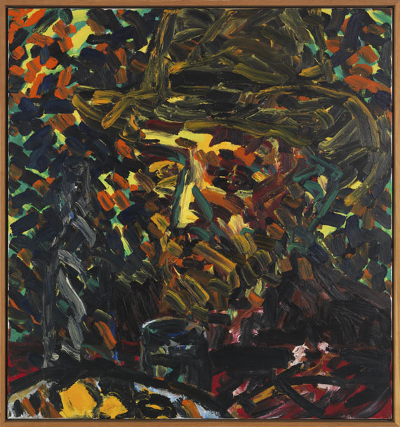 Friedemann Hahn - Kopf mit Stillleben (Van Gogh) - Frame image
