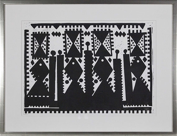 Heinz Mack - 14 Linolschnitte - Frame image