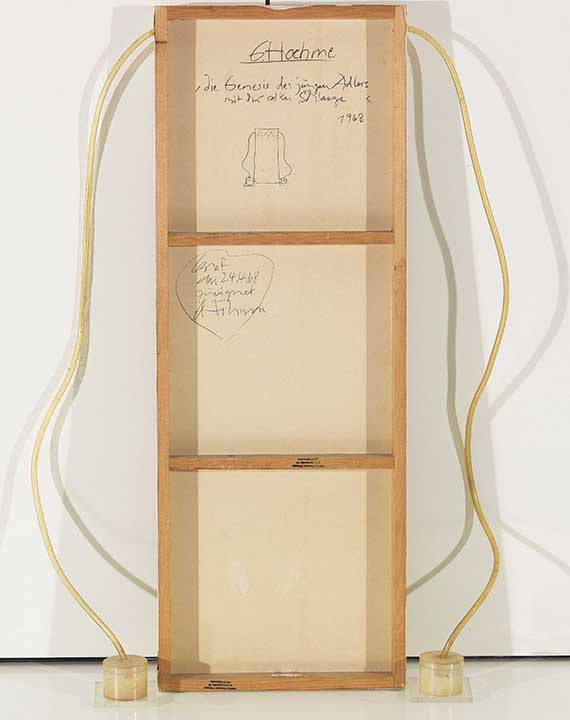 Gerhard Hoehme - die Genesis des jungen Adlers mit der alten Schlange - Back side