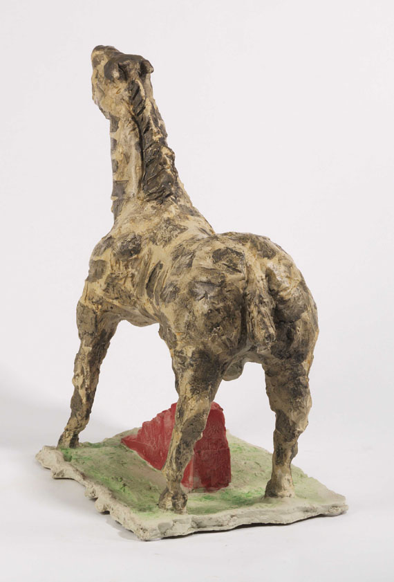 Markus Lüpertz - Trojanisches Pferd - Back side