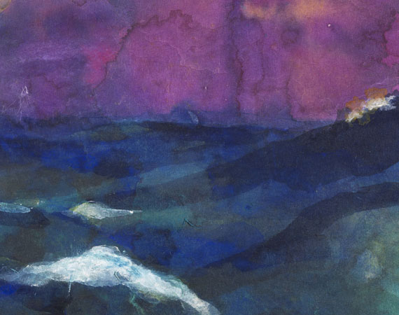 Emil Nolde - Hohe See unter violettem Himmel - 