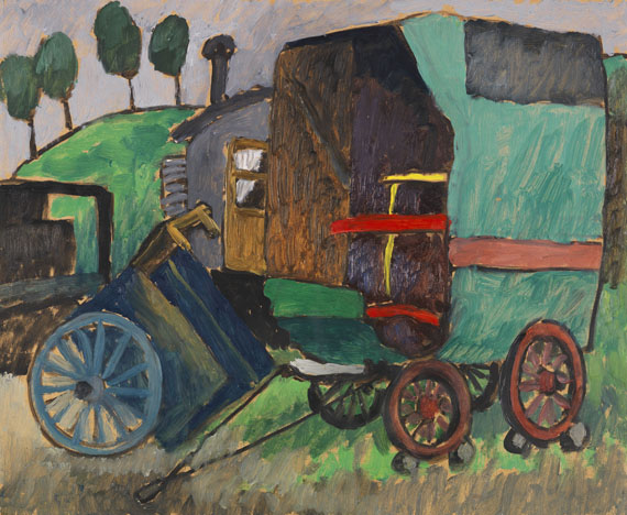 Gabriele Münter - Zigeunerwagen II