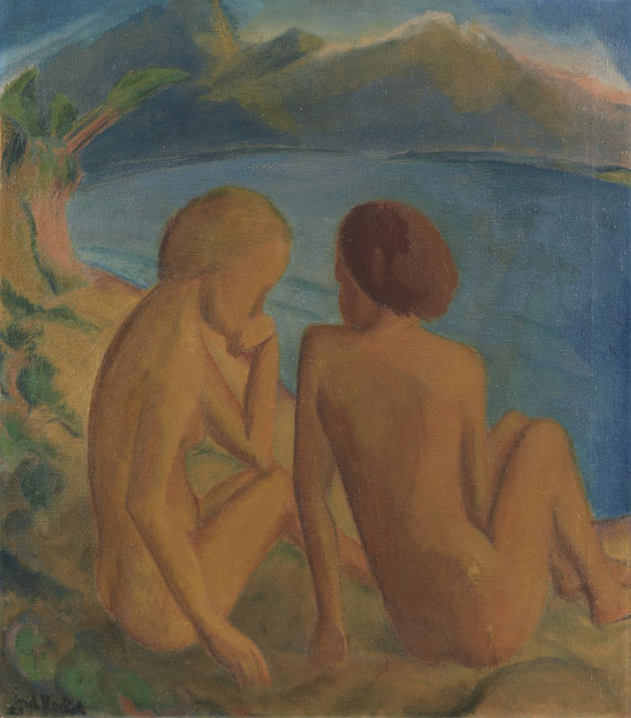 Zwei Frauen am..., 1921