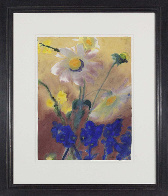 Emil Nolde - Rittersporn und Dahlien - Frame image