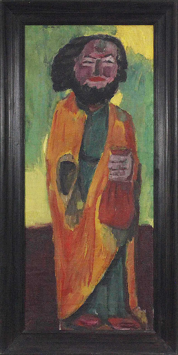 Emil Nolde - Holzfigur (Judas) - Frame image