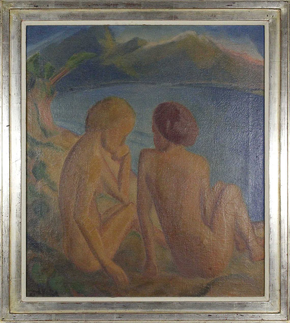 Erich Heckel - Zwei Frauen am Strand - Frame image