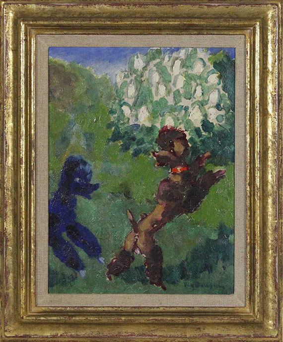 Kees van Dongen - Zwei spielende Pudel - Frame image