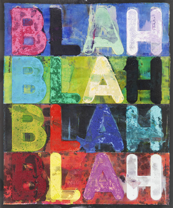 Mel Bochner - Blah, Blah, Blah - Frame image