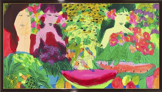 Walasse Ting - Ohne Titel - Frame image