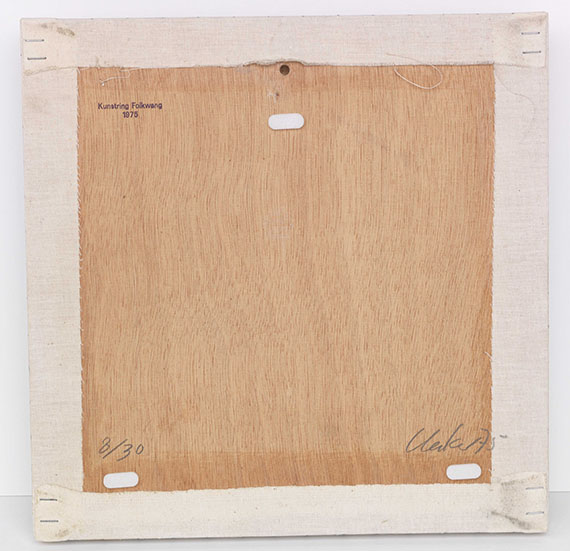 Günther Uecker - Aggressive Reihung - Back side