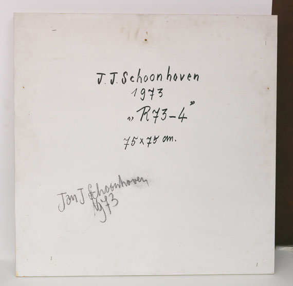 Jan Schoonhoven - R 43-4 - Back side