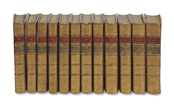 Jean-Jacques Rousseau - Collection complette des Oeuvres. 12 Bände - 