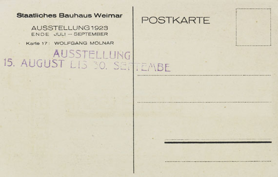 Wolfgang Molnar - Bauhaus-Postkarte