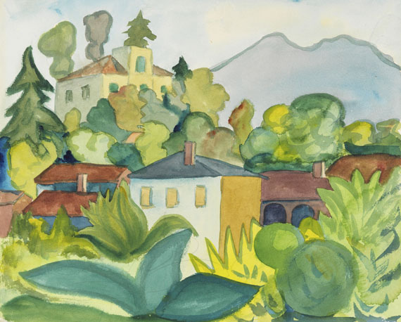 Hermann Hesse - Aquarell - Mein Dorf