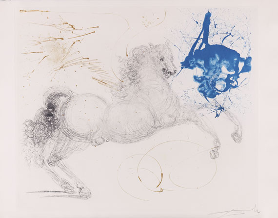 Salvador Dalí - Mythologie, 16 Bll. in 1 Orig.-Mappe. - 