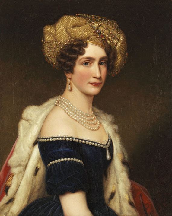 Joseph Karl Stieler - Auguste Amalie Prinzessin von Bayern, Herzogin von Leuchtenberg (1788-1851)