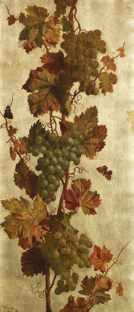 William Hughes - Weinreben, weiß und rot - 