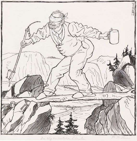 Thomas Theodor Heine - 2 Bll.: Preußen kolonisiert. Der Weg des deutschen Liberalen - 