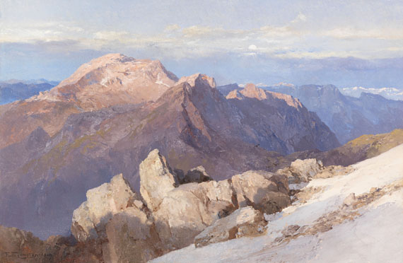 Edward Theodore Compton - Hoher Göll vom Watzmann-Hocheck