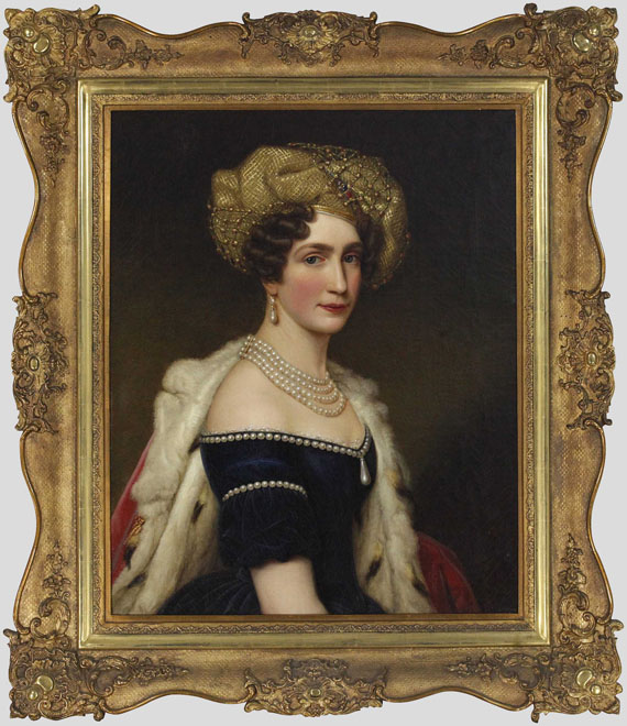 Joseph Karl Stieler - Auguste Amalie Prinzessin von Bayern, Herzogin von Leuchtenberg (1788-1851) - Frame image