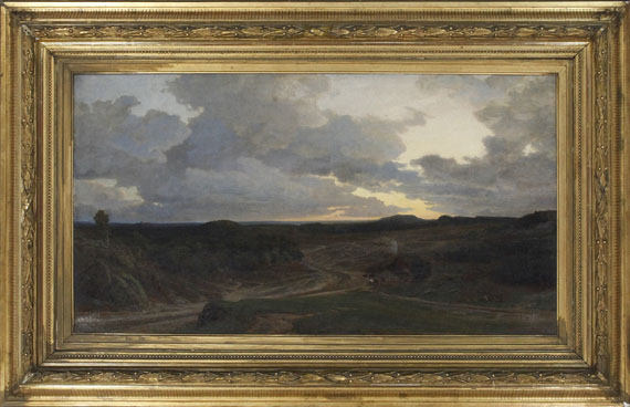 Valentin Ruths - Abendstimmung in der Heide - Frame image