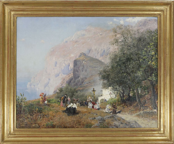 Carl Wuttke - Prozession auf Capri - Frame image