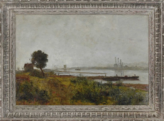 Paul Baum - Flusslandschaft in Mecklenburg - Frame image