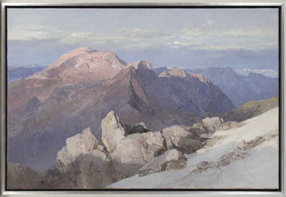 Edward Theodore Compton - Hoher Göll vom Watzmann-Hocheck - Frame image