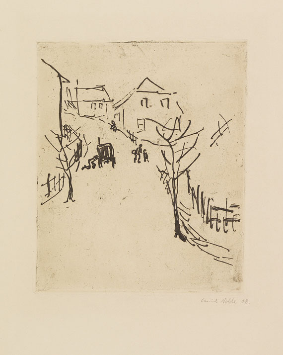 Emil Nolde - Dorfstraße