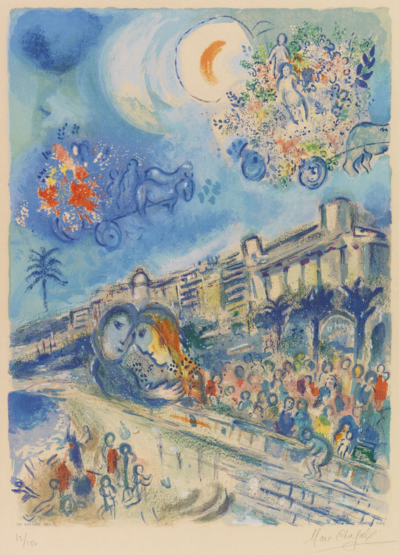 Marc Chagall - Bataille de fleurs