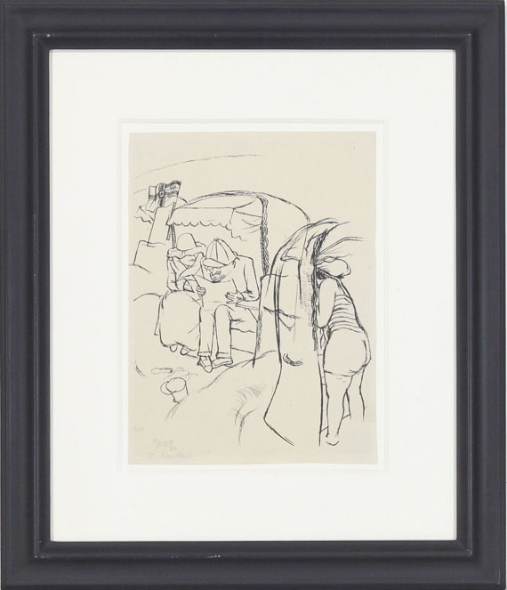 George Grosz - Strandkorb (Ostseebad Sohrenbohm bei Köslin, Pommern) - Frame image