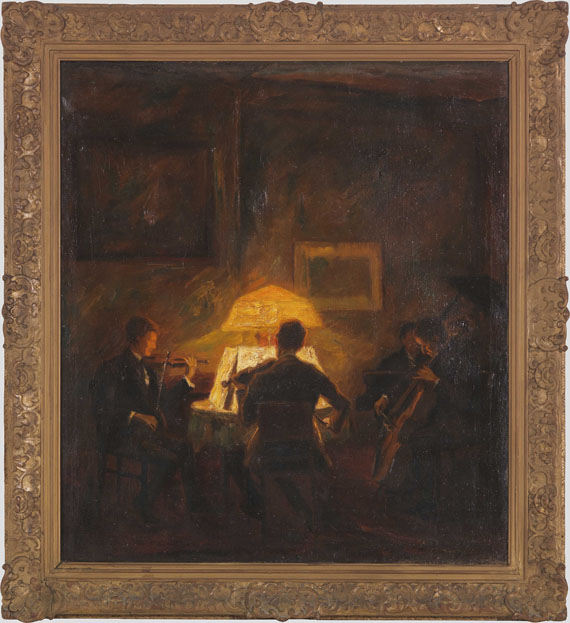 Otto Pippel - Musizierende Abendgesellschaft - Frame image