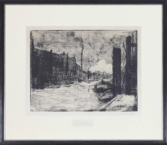 Emil Nolde - Hamburg, Freihafen - Frame image