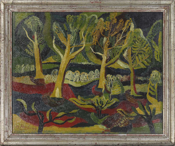 Josef Scharl - Baumlandschaft - Frame image