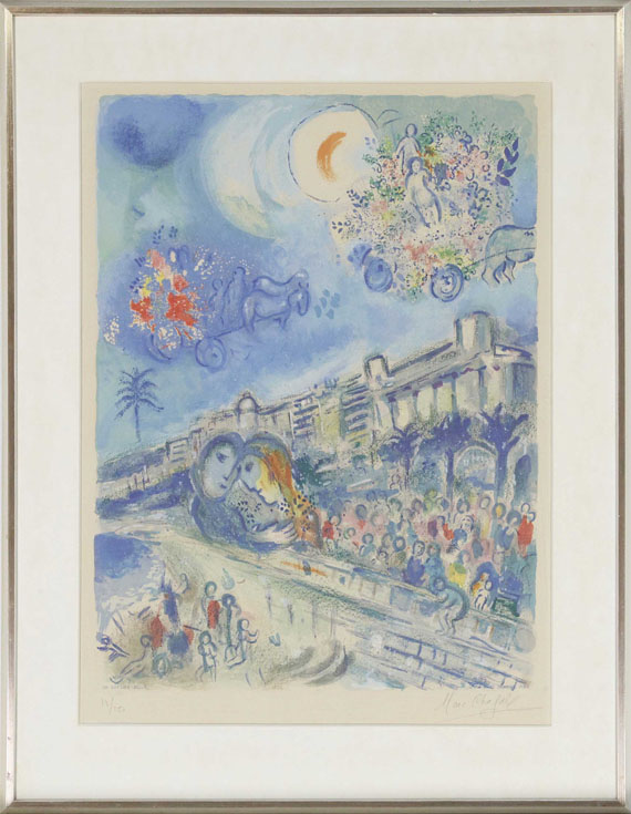 Marc Chagall - Bataille de fleurs - Frame image
