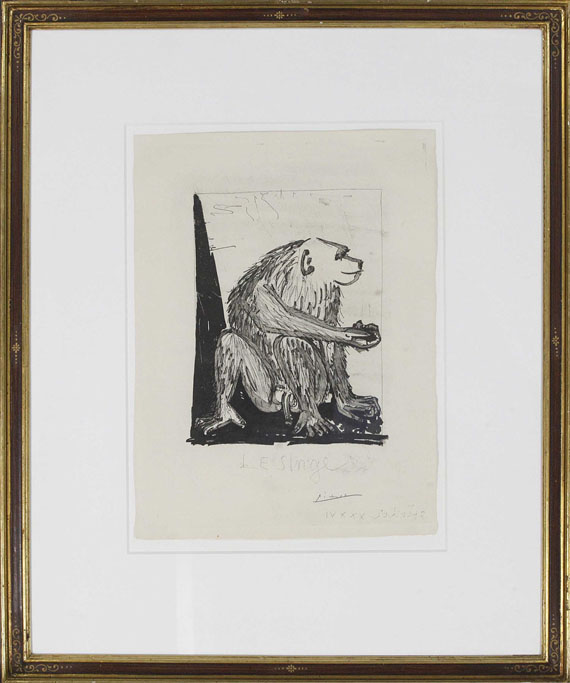 Pablo Picasso - Le singe - Frame image